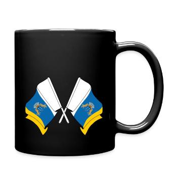 Deux drapeaux des îles Canaries - Mug uni - noir - Droite