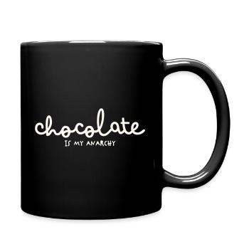 CHOCOLATE IS MY ANARCHY - Full Colour Mug - black - Right