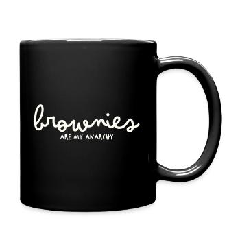 LES BROWNIES SONT MON ANARCHIE - Mug uni - noir - Droite