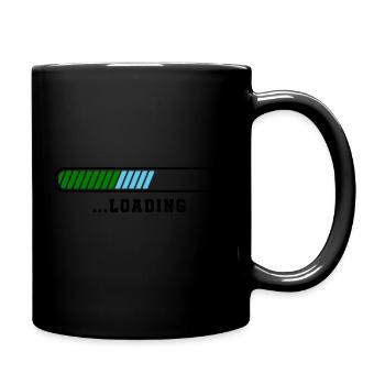 loading - Tasse einfarbig - Schwarz - Rechts