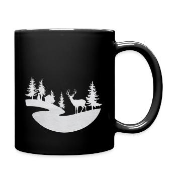 hiver - Mug uni - noir - Droite