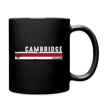 Cambridge England Retro Vintage Design for - Full Colour Mug - black - Right