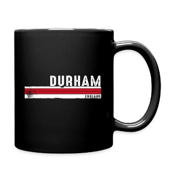 Durham England Vintage Design für Heritage-Liebhaber - Tasse einfarbig - Schwarz - Rechts