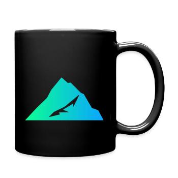 Bleu montagne - La puissance des sommets - Mug uni - noir - Droite