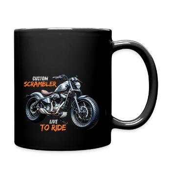 Cafe Racer - Tasse einfarbig - Schwarz - Rechts
