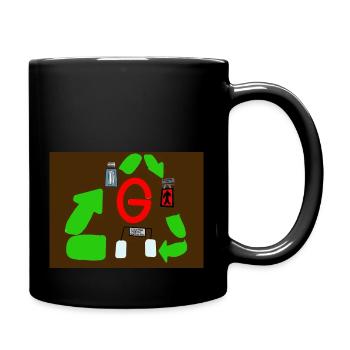 Le recyclage des espoirs , pour le bien . - Mug uni - noir - Droite