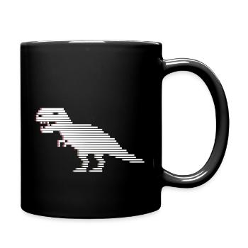 Dinosaurier Dinosaurier Dinosaurier T-Rex - Tasse einfarbig - Schwarz - Rechts
