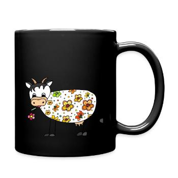 Vache - Mug uni - noir - Droite