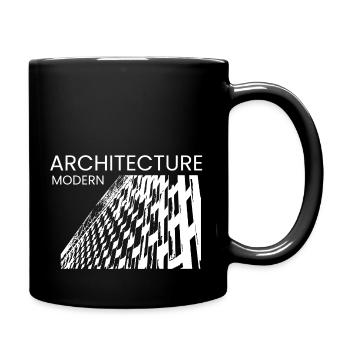 modern architecture design - Full Colour Mug - black - Right