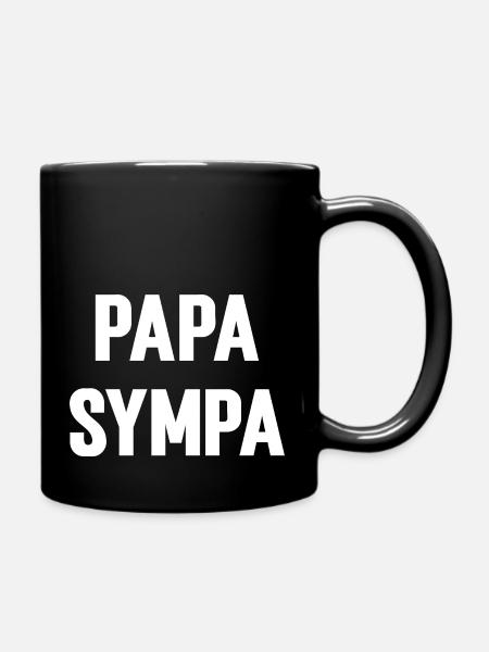 Cooler Papa - Tasse einfarbig - Schwarz