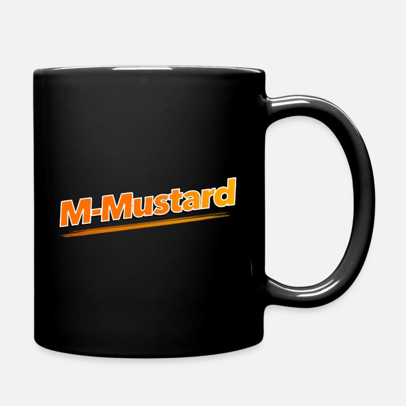 M-Senf - Tasse einfarbig - Schwarz