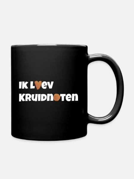 Ich liebe kruidnoten - Tasse einfarbig - Schwarz