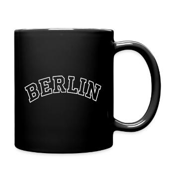 Berlin Retro City Name Design College - Full Colour Mug - black - Right
