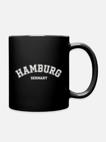 Hamburg Germany College Style Souvenir - Tasse einfarbig - Schwarz