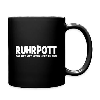 Ruhrpott - Dat hat wat mittn Herz zu tun - Zeche - Full Colour Mug - black - Right