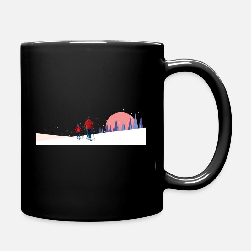 Backcountry Ski Team - Tasse einfarbig - Schwarz