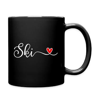 Ski - Mug uni - noir - Droite