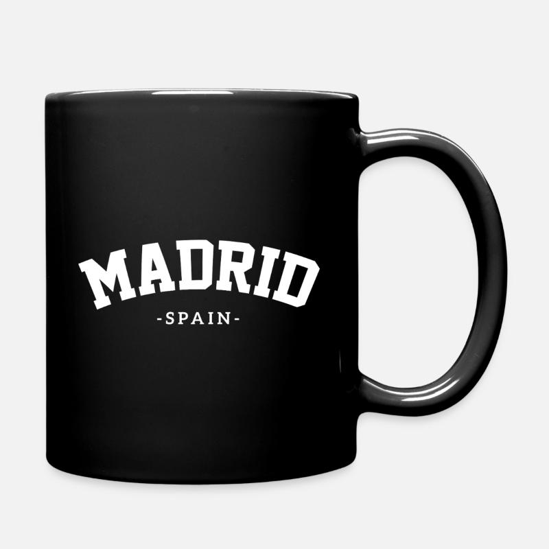 Logo der Madrid-Spanien-Hauptstadt - Tasse einfarbig - Schwarz