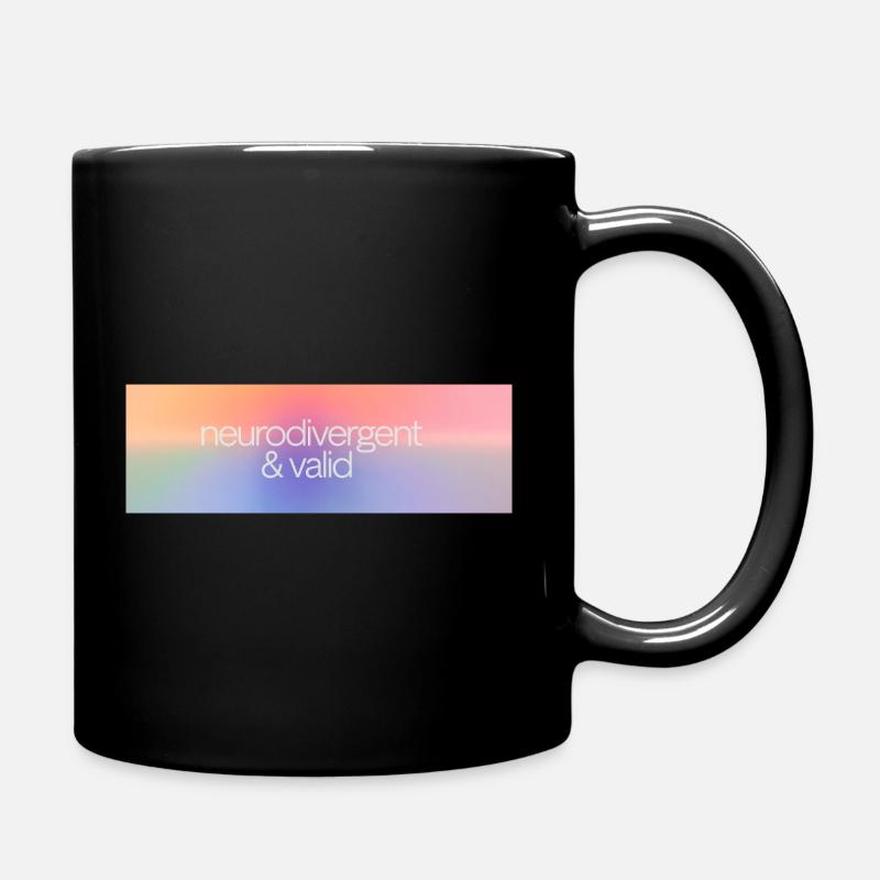 Neurodivergent & valide - Mug uni - noir