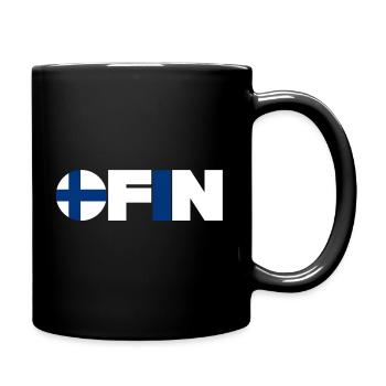 Finlande - Mug uni - noir - Droite