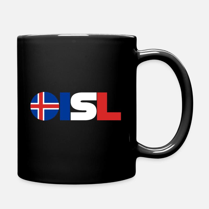 Iceland - Full Colour Mug - black