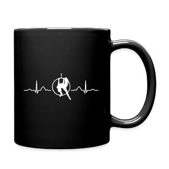 Aerialist Heartbeat Aerial Ring Lyra Air Ring - Full Colour Mug - black - Right