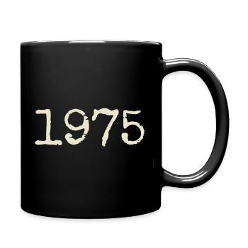 Geburtstagsgeschenk 1975 – Großartig seit 1975 - Tasse einfarbig - Schwarz - Rechts