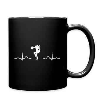 Cheerleader Cheer Mom Cheerleading - Tasse einfarbig - Schwarz - Rechts