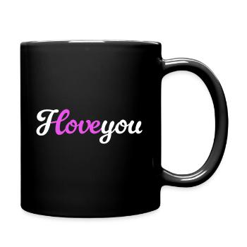 I love you Love Love Declaration Love Wedding - Full Colour Mug - black - Right
