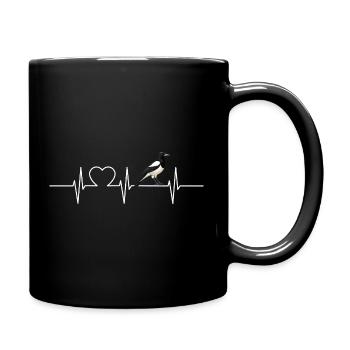 Elstern Elster - Tasse einfarbig - Schwarz - Rechts