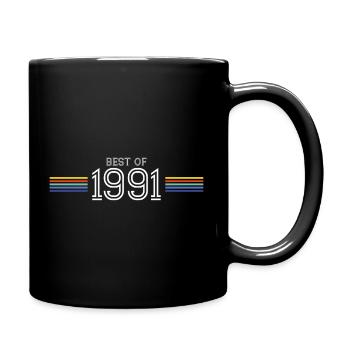 Best Of 1991 T-Shirt Humor Gift - Full Colour Mug - black - Right
