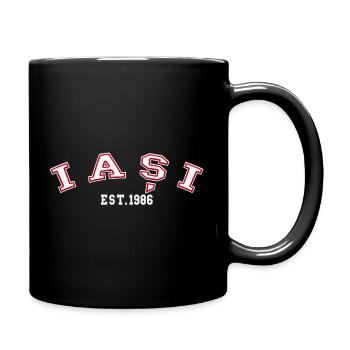 Iași, fondée en 1986 - Mug uni - noir - Droite