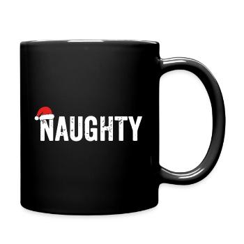 T-shirt en gras du Père Noël coquin - Mug uni - noir - Droite
