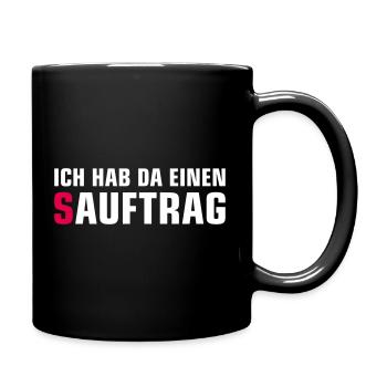 Single Status Minimalist T-Shirt - Tasse einfarbig - Schwarz - Rechts