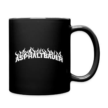 Asphaltbauer_weiss - Full Colour Mug - black - Right