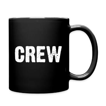 Crew Distressed Text - Full Colour Mug - black - Right