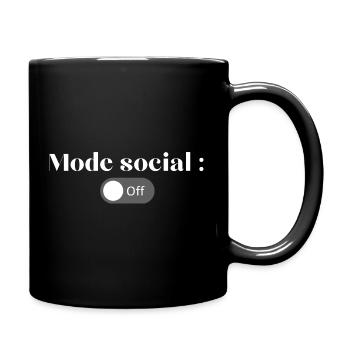 mode social off - Mug uni - noir - Droite
