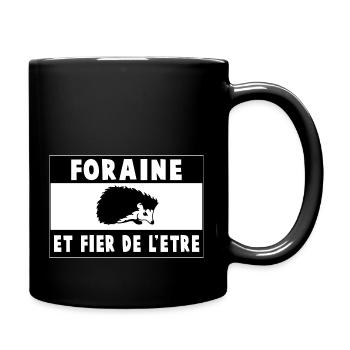 Fier d'être forain niolo - Mug uni - noir - Droite
