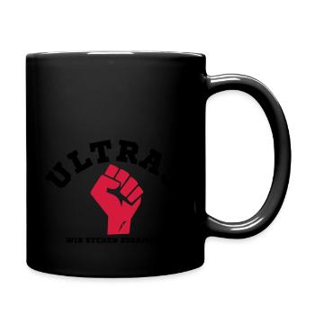 ULTRAS | Zusammen stehen - Tasse einfarbig - Schwarz - Rechts