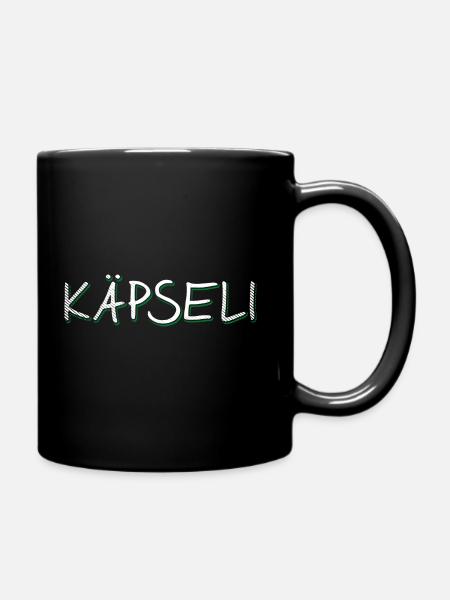 Badische Sprüche > Käpseli - Tasse einfarbig - Schwarz