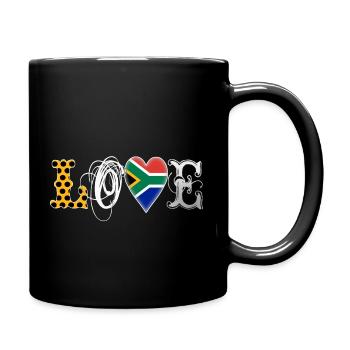 Love South Africa White - Full Colour Mug - black - Right