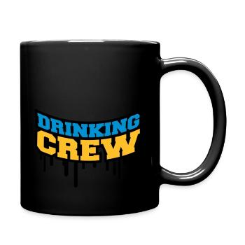 Drinking Crew Graffiti - Tasse einfarbig - Schwarz - Rechts