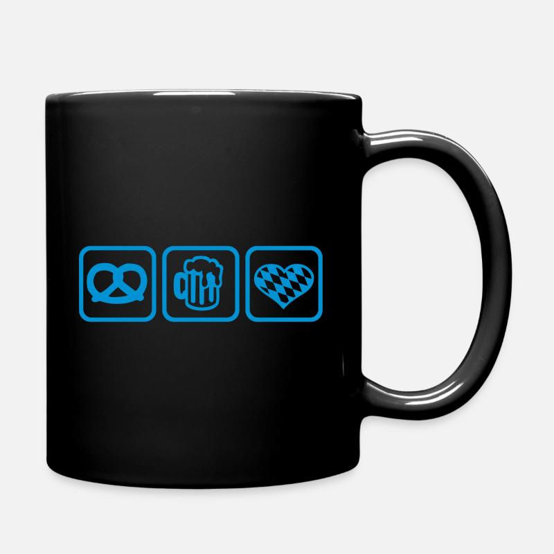 Wiesn - Tasse einfarbig - Schwarz