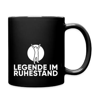 rentner - Tasse einfarbig - Schwarz - Rechts