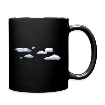 Clouds - Full Colour Mug - black - Right
