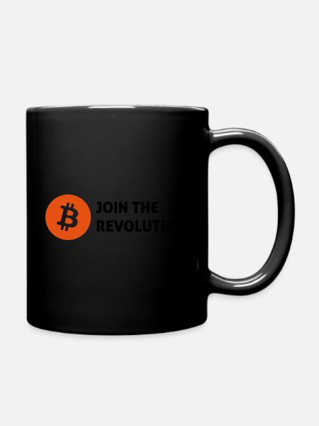 bitcoin - Tasse einfarbig - Schwarz