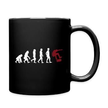 Sakte evolution skate board - Full Colour Mug - black - Right