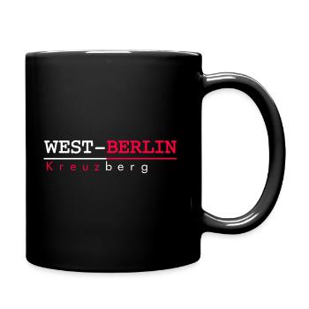 Berlin Kreuzberg - Tasse einfarbig - Schwarz - Rechts