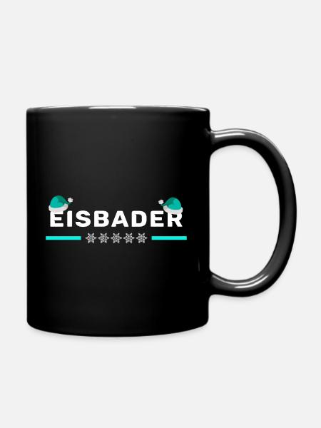winter eisbaden minus grad eisbader eis mint - Tasse einfarbig - Schwarz