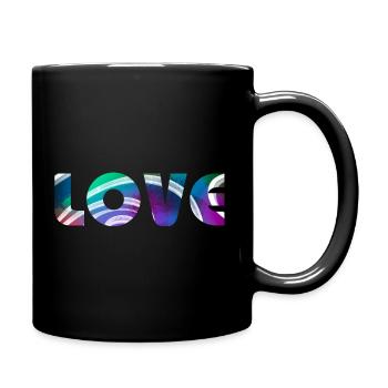 Love is the good wave - Full Colour Mug - black - Right